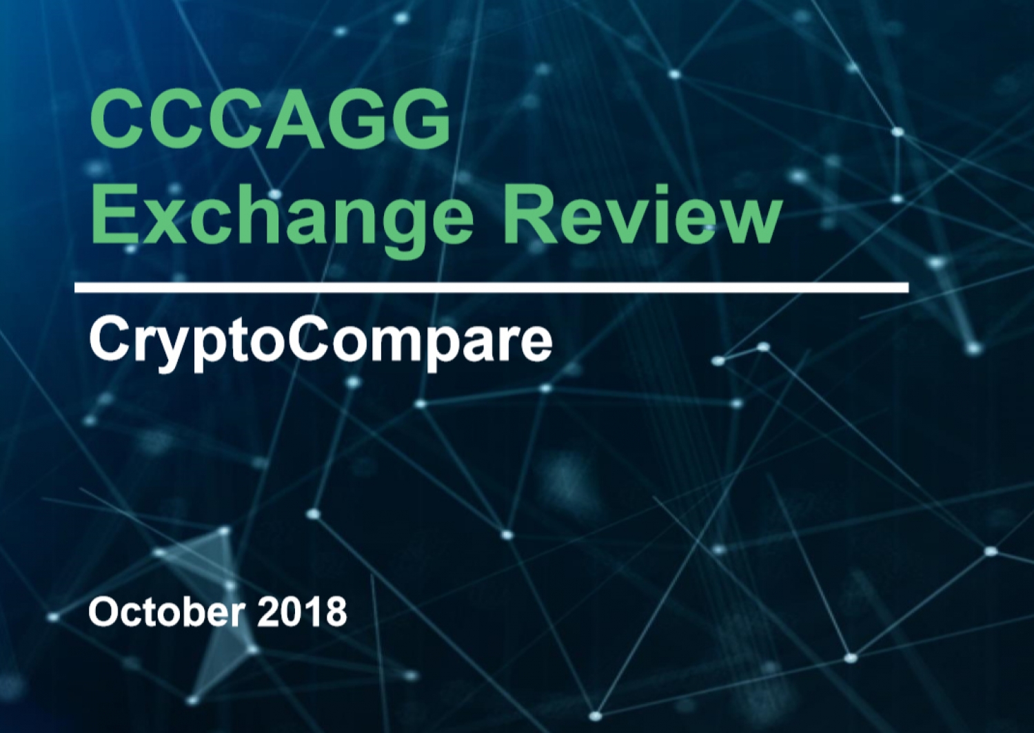 CRYPTOCOMPARE PUBLISHES LATEST MONTHLY EXCHANGE REVIEW